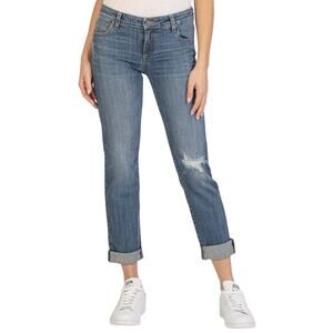 KUT from the Kloth Catherine Boyfriend Jeans Size 8 Midrise Distressed